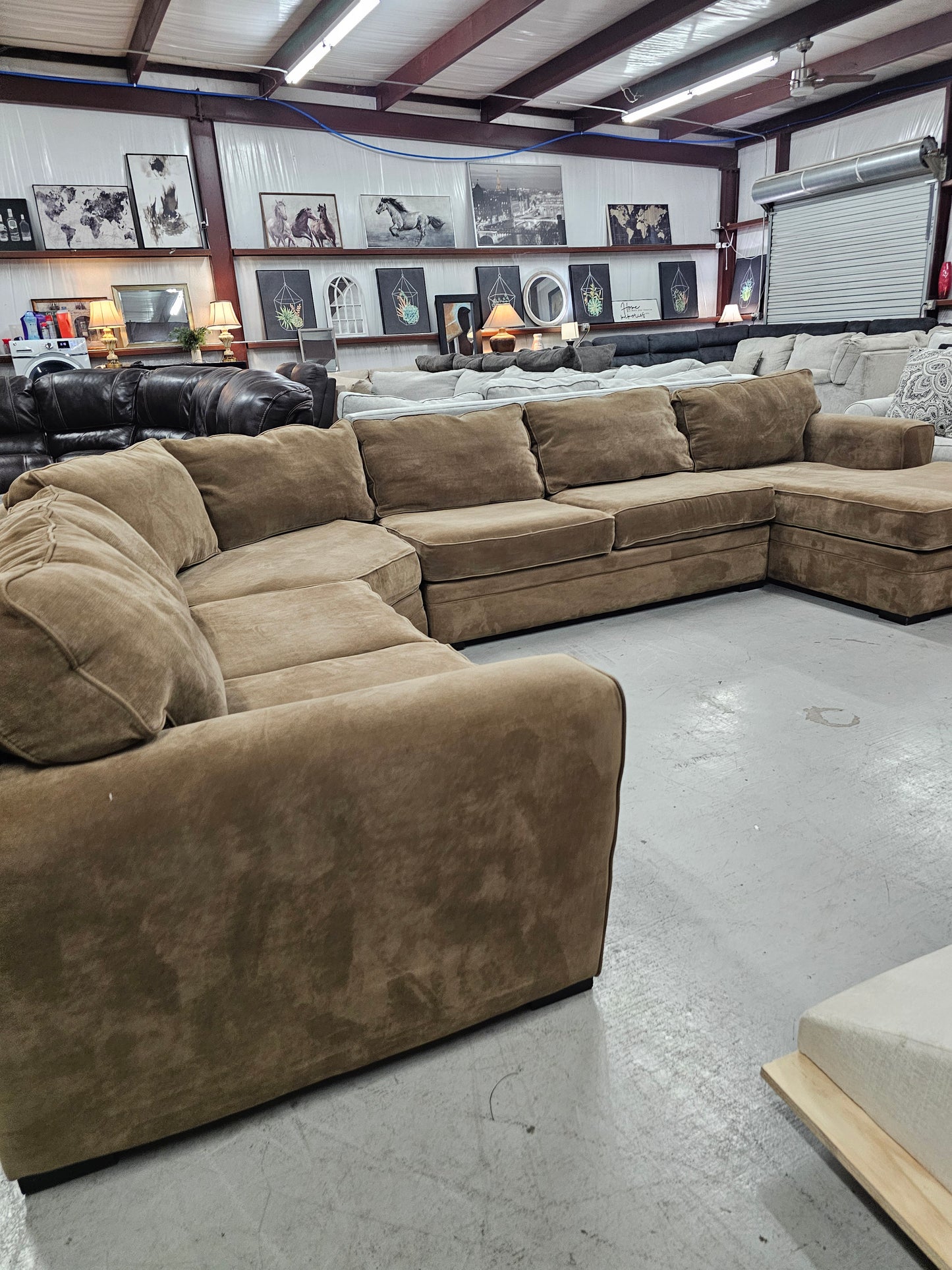 Very Large & Comfy Sectional Couch - D66