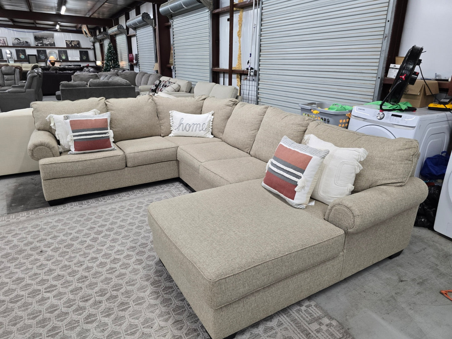 Beautiful Beige Sectional Couch π CAN DELIVER TODAY π
