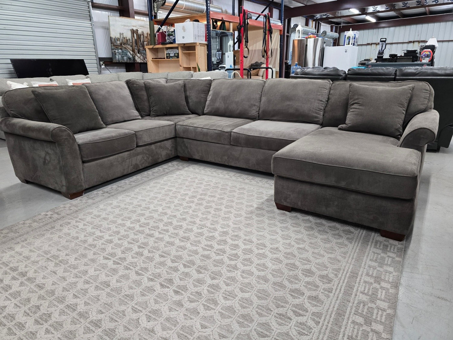 Beautiful Havertys Custom-Made U-Shaped Sectional – Like New – Huge & Super Comfortable!