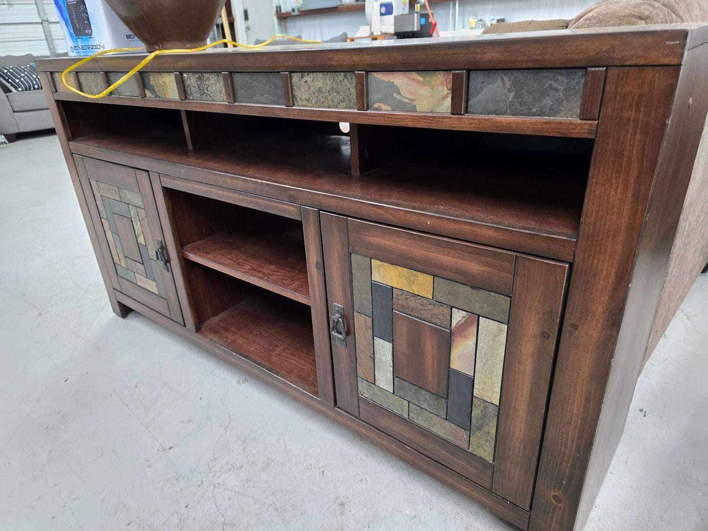 Entertainment stand and side coffee table