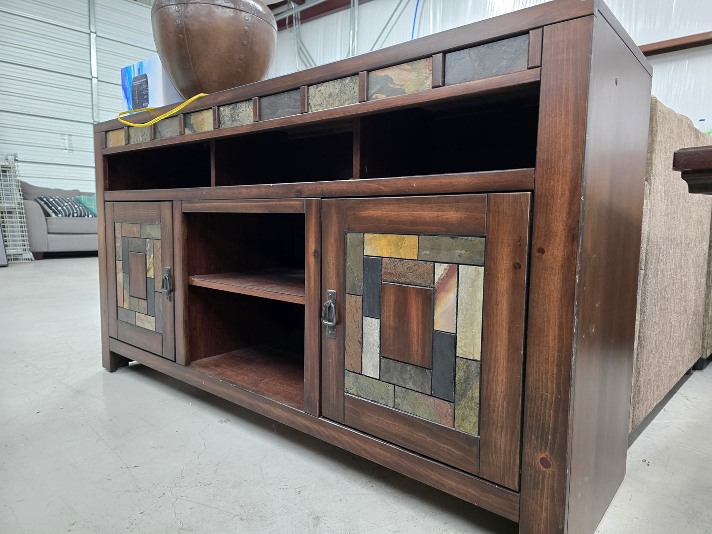 Entertainment stand and side coffee table