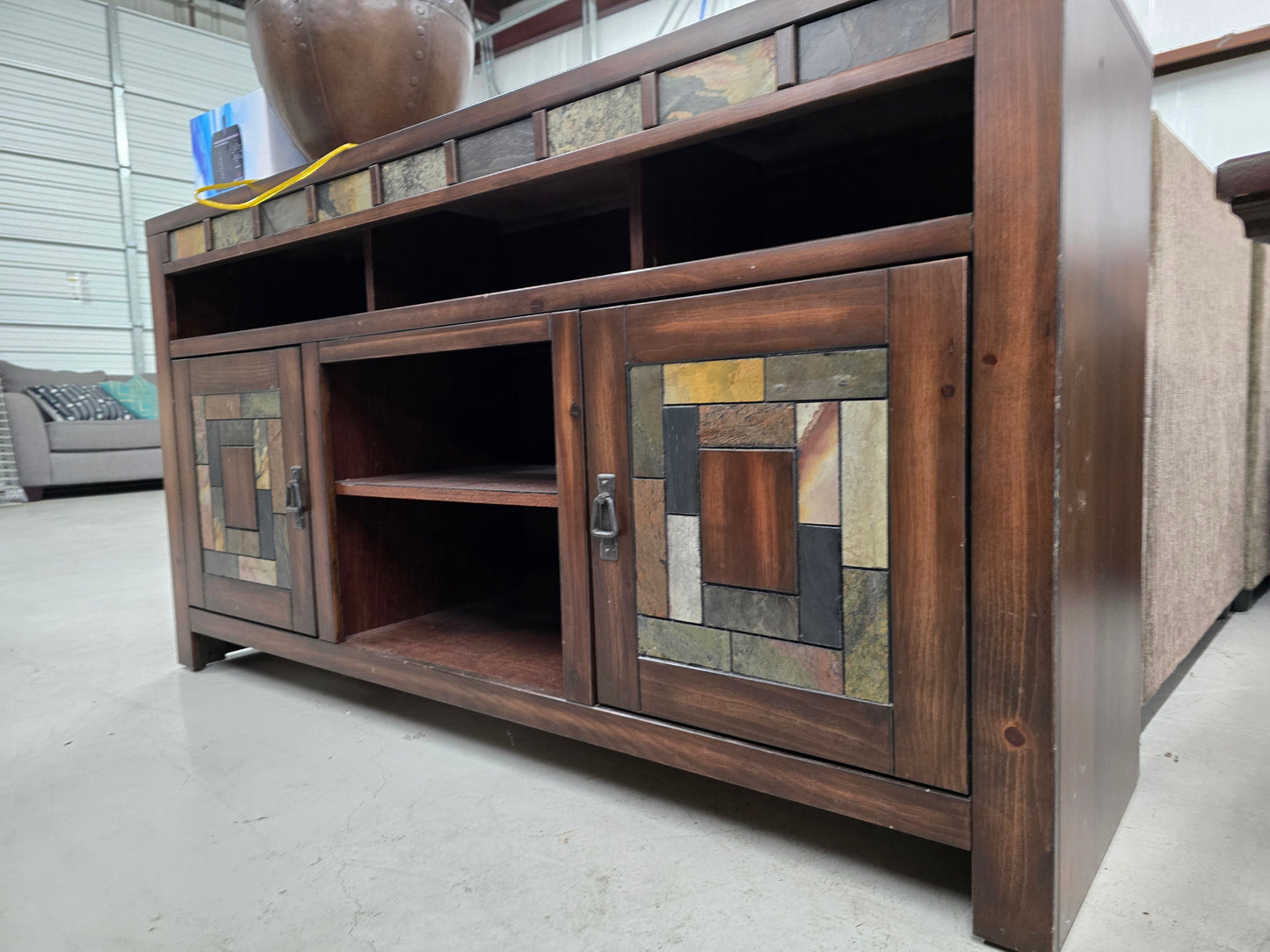 Entertainment stand and side coffee table