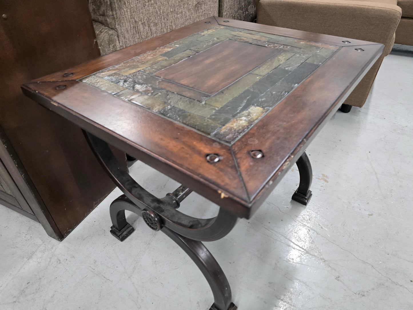 Entertainment stand and side coffee table