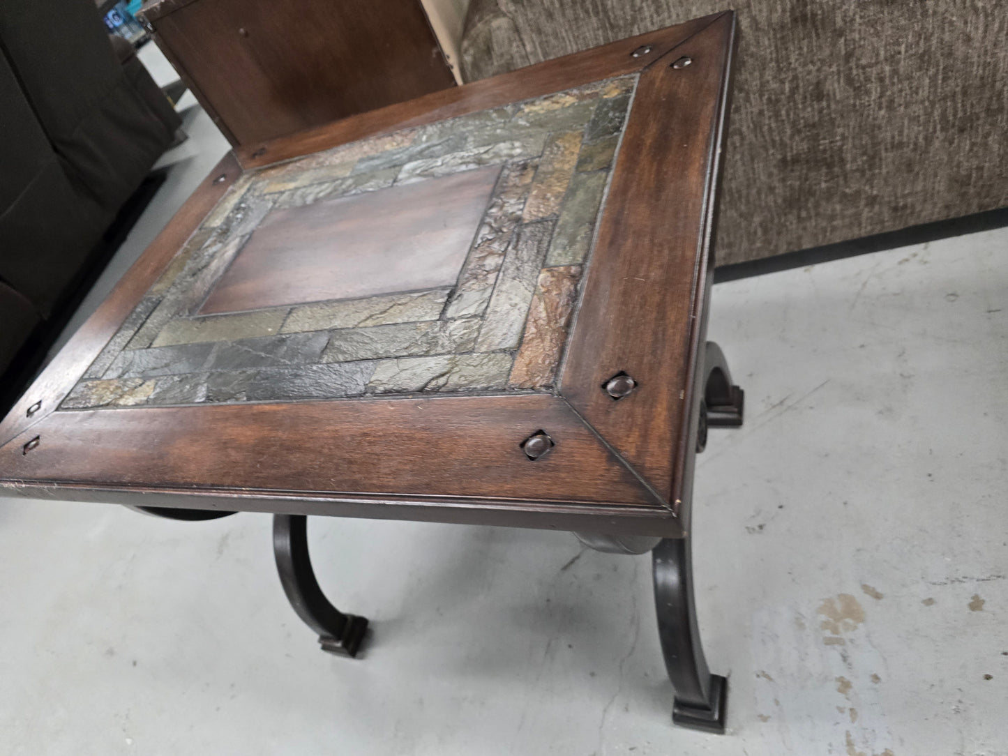 Entertainment stand and side coffee table