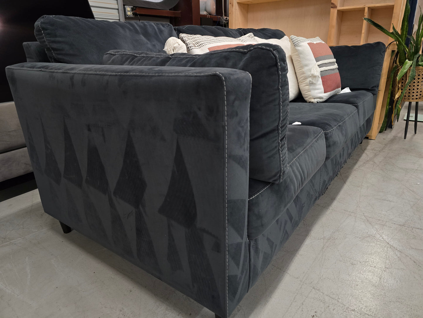 Dark Cozy 3-Seater Couch on sale ✨️ 🚛 FAST SAME DAY DELIVERY! 🚚