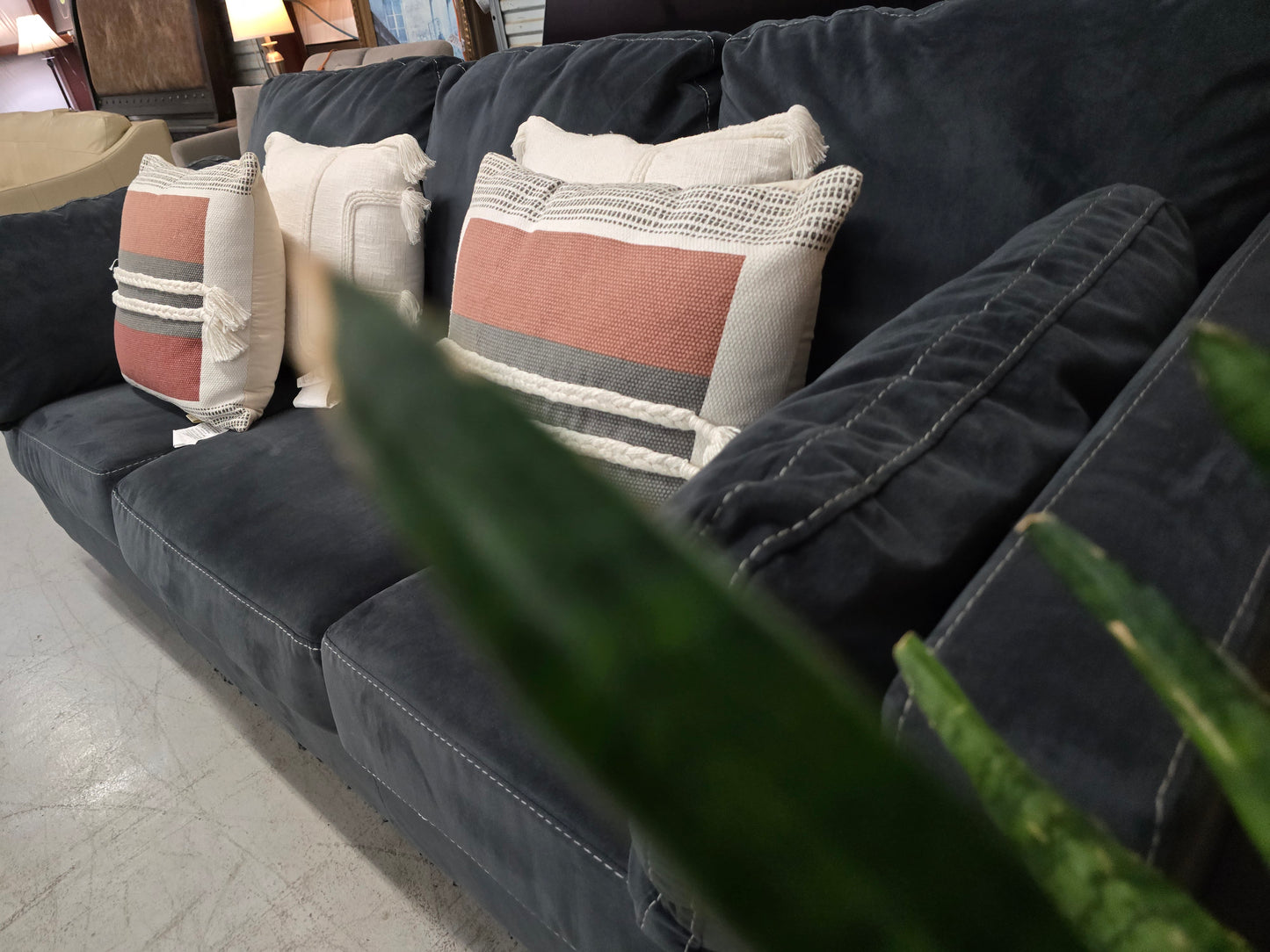 Dark Cozy 3-Seater Couch on sale ✨️ 🚛 FAST SAME DAY DELIVERY! 🚚