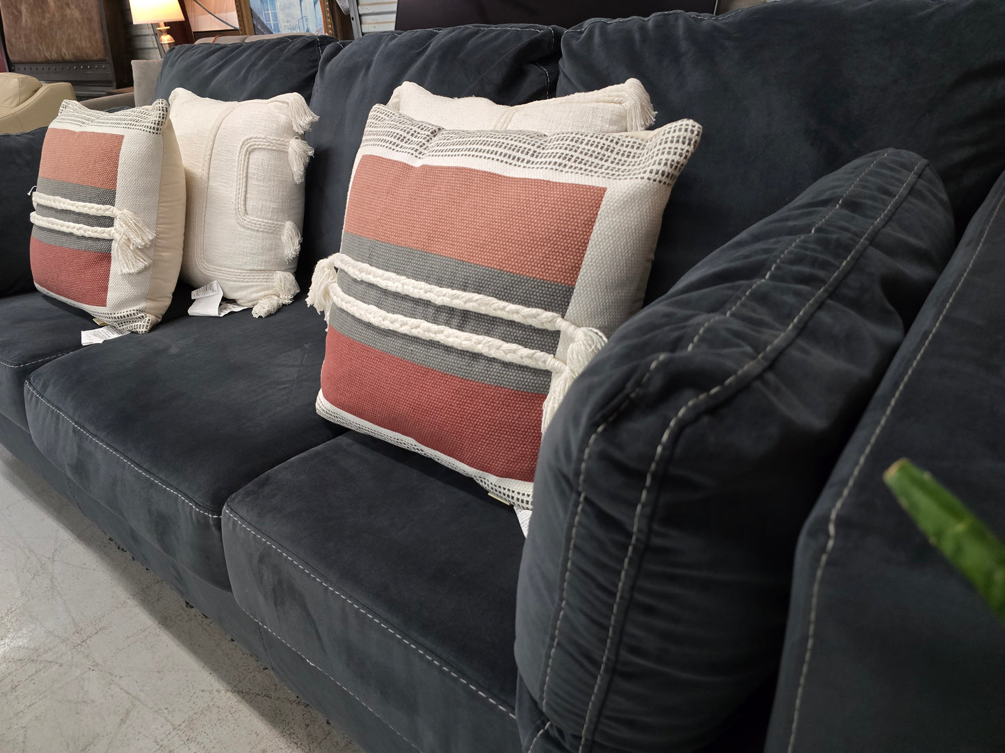 Dark Cozy 3-Seater Couch on sale ✨️ 🚛 FAST SAME DAY DELIVERY! 🚚