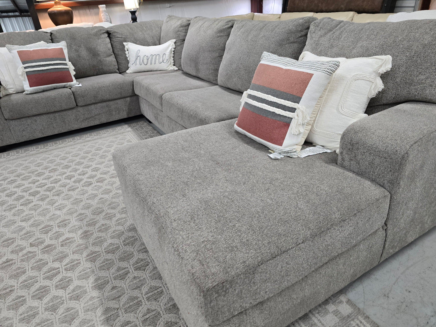 U-SHAPED GRAY SECTIONAL COUCH WITH 🚛 FAST SAME DAY DELIVERY! 🚚