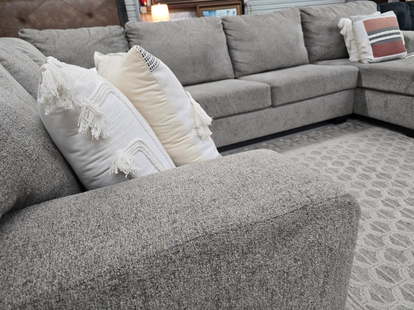 U-SHAPED GRAY SECTIONAL COUCH WITH 🚛 FAST SAME DAY DELIVERY! 🚚