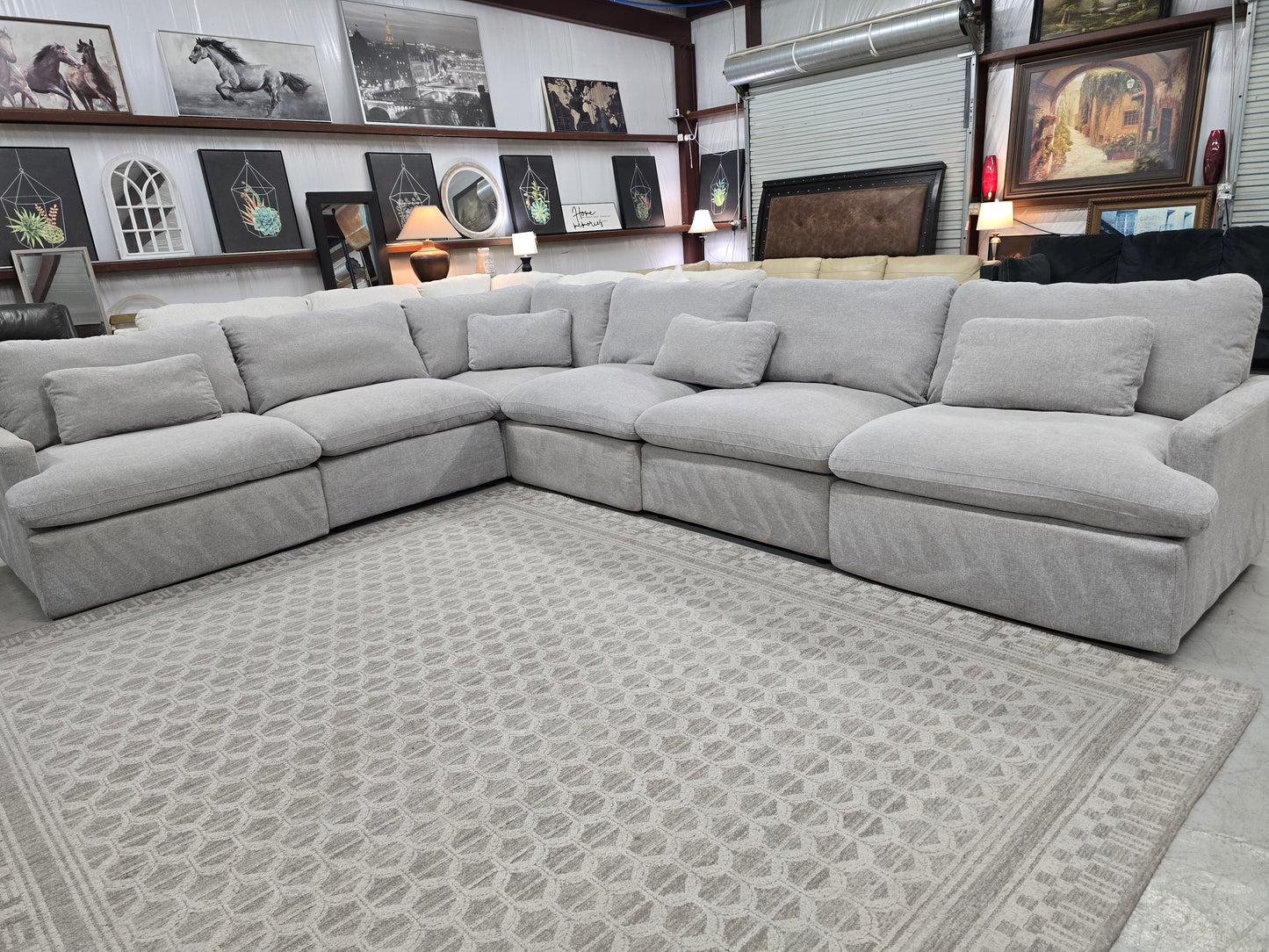 Gray Modular Power Reclining Sectional Couch For Sale With 🚛 SAME DAY DELIVERY! 🚚