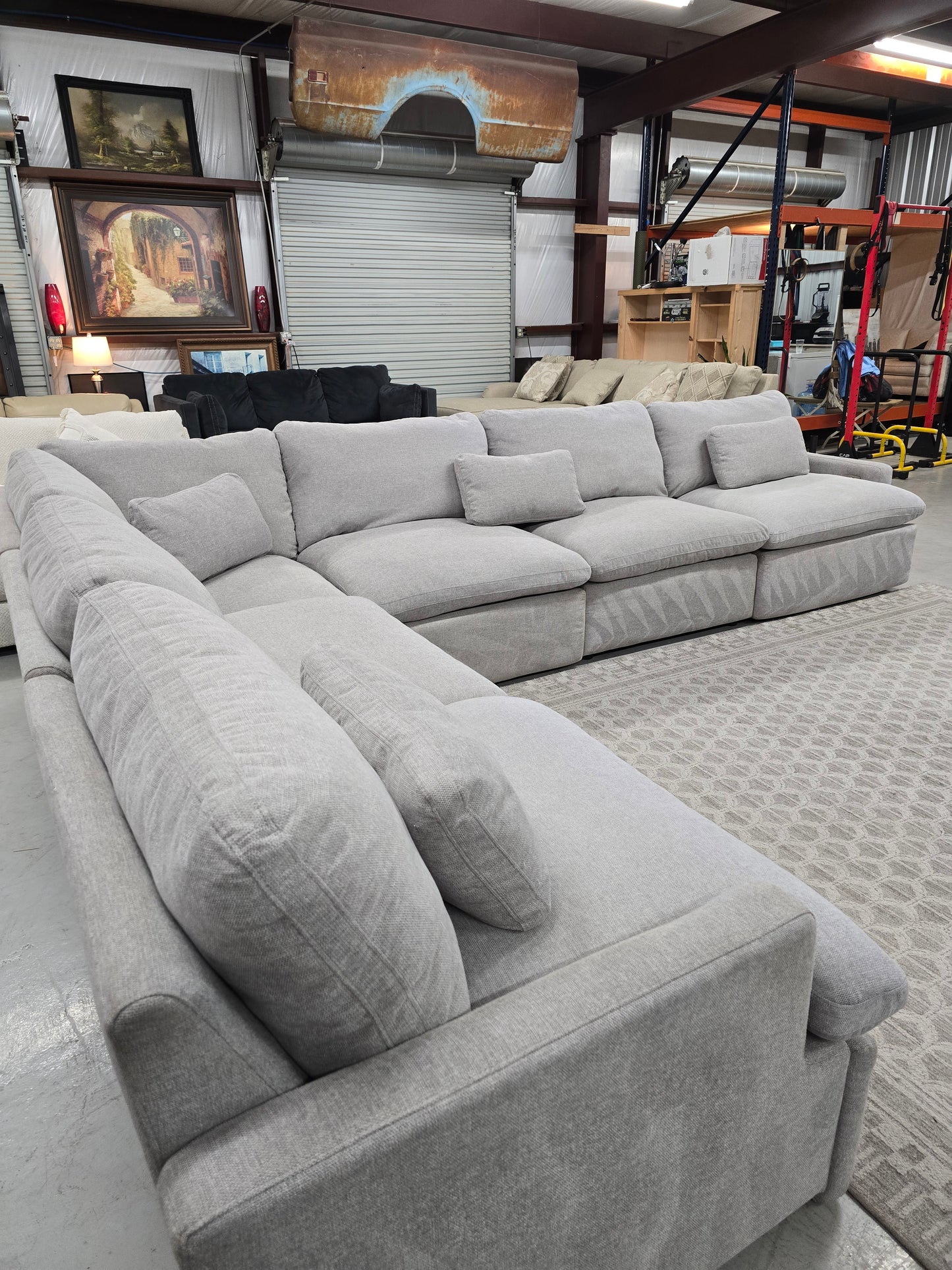 Gray Modular Power Reclining Sectional Couch For Sale With 🚛 SAME DAY DELIVERY! 🚚