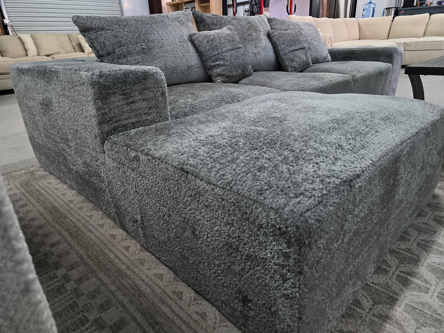 Gray L-Shaped Sectional Couch