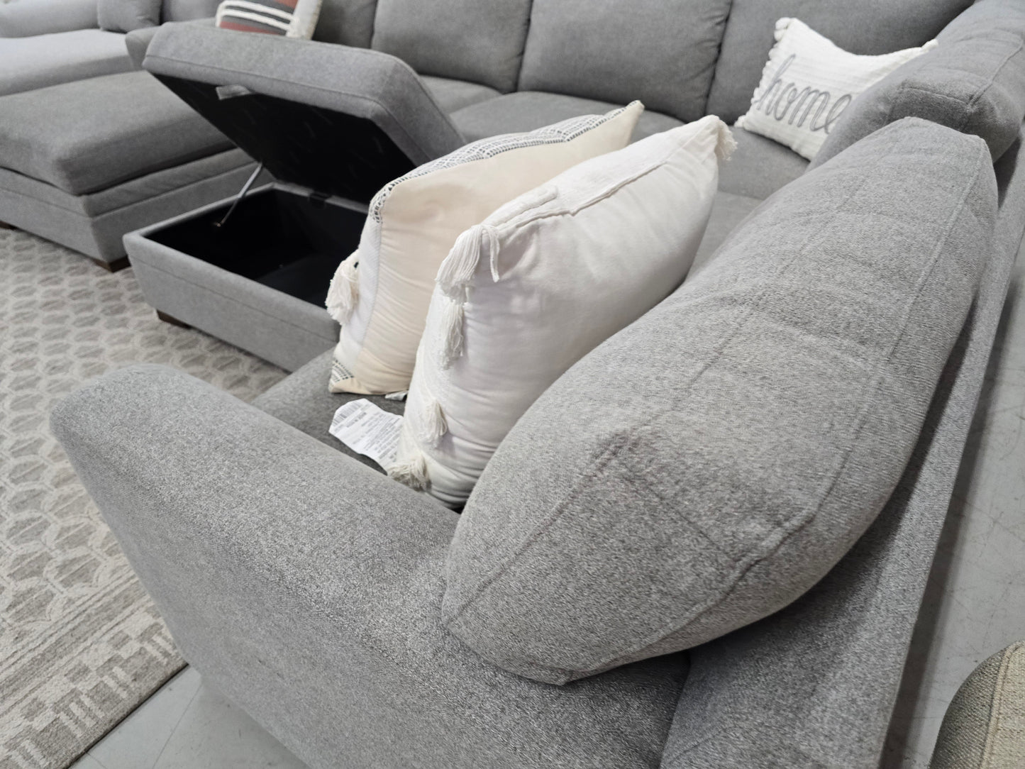 Gray U-Shaped Sectional Couch – Thomasville