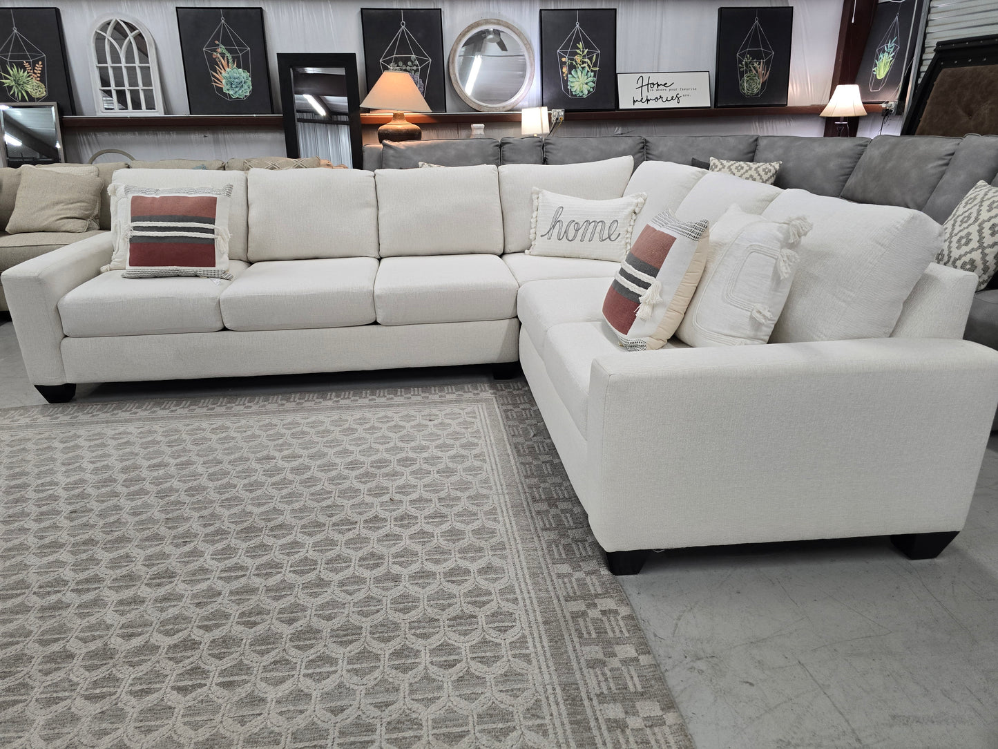 Light Beige Large Sectional Couch – Living Spaces