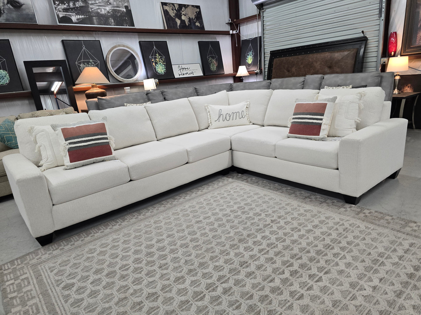 Light Beige Large Sectional Couch – Living Spaces