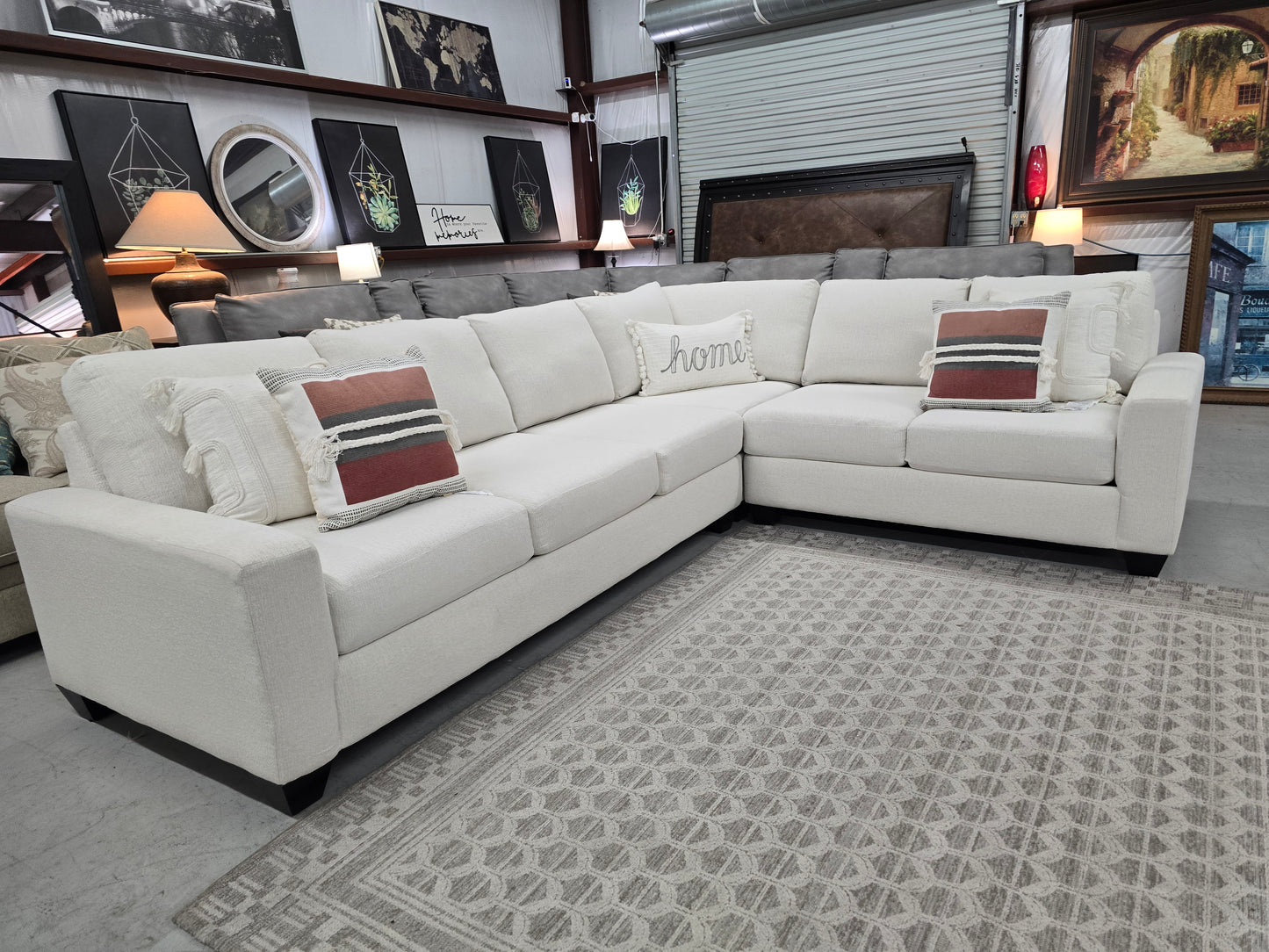 Light Beige Large Sectional Couch – Living Spaces