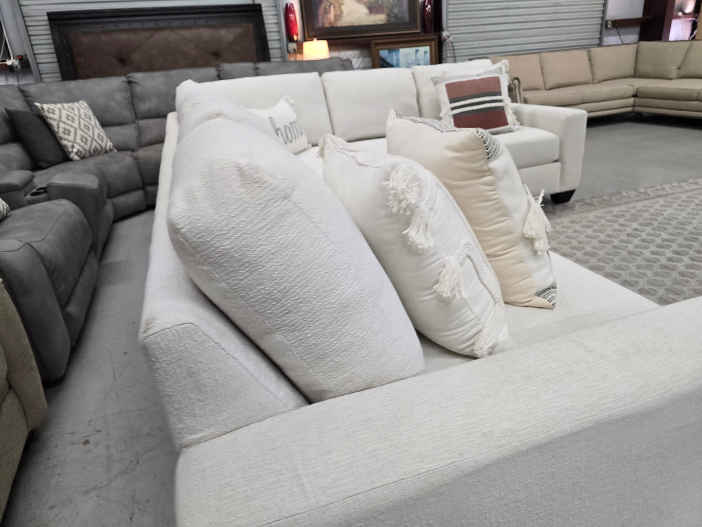 Light Beige Large Sectional Couch – Living Spaces