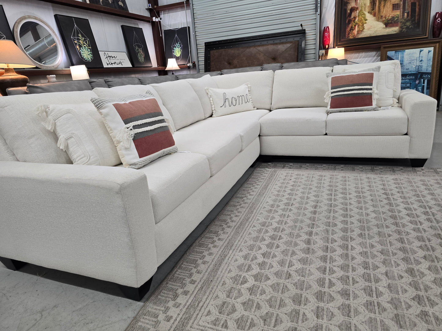 Light Beige Large Sectional Couch – Living Spaces