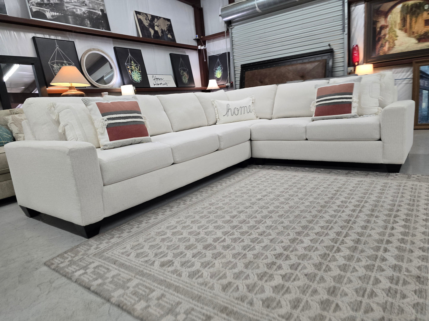 Light Beige Large Sectional Couch – Living Spaces