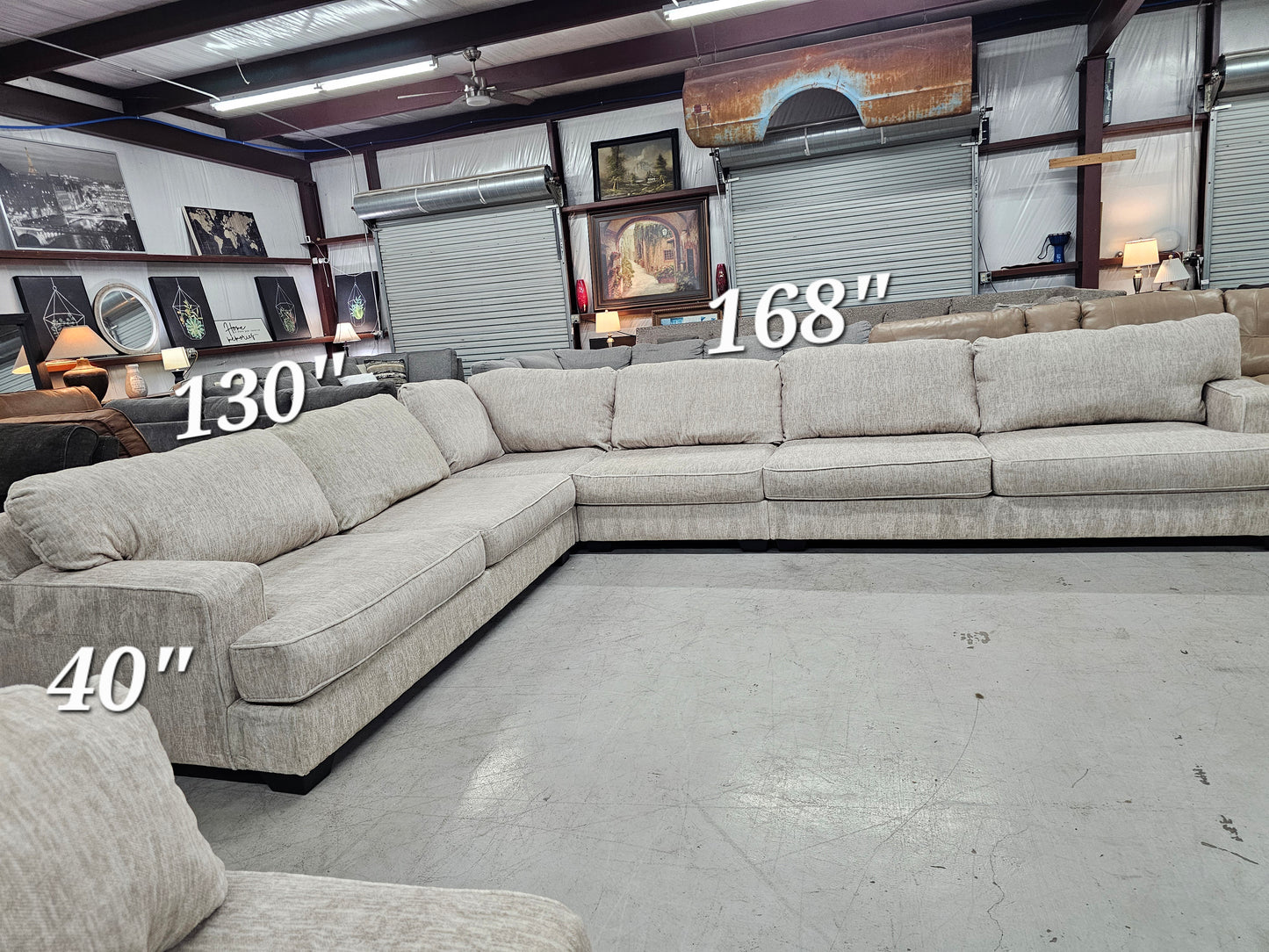 Beige Rawcliffe 4-Piece Sectional Couch – Ashley Furniture - D33