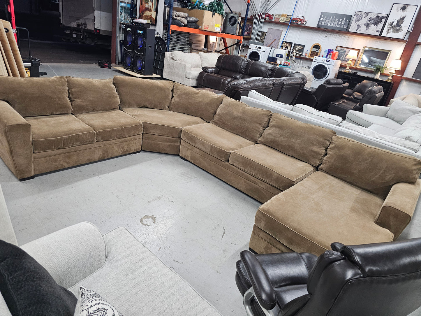 Very Large & Comfy Sectional Couch - D66