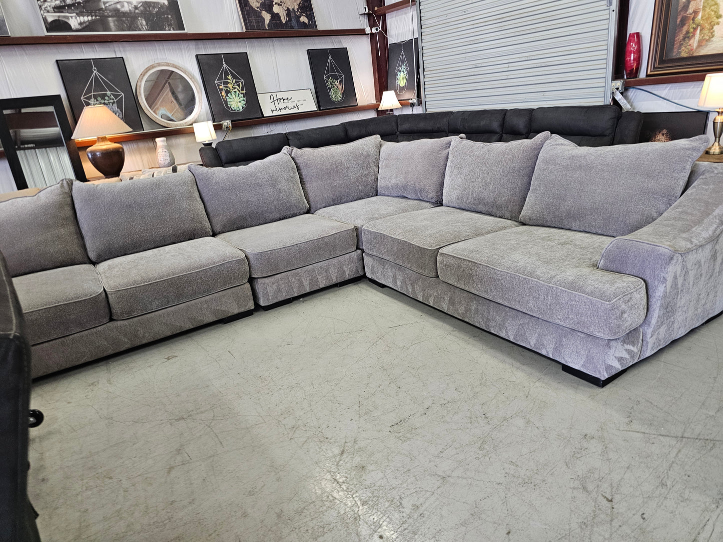 Massive Oversized Sectional Couch with Deep Seats - D76