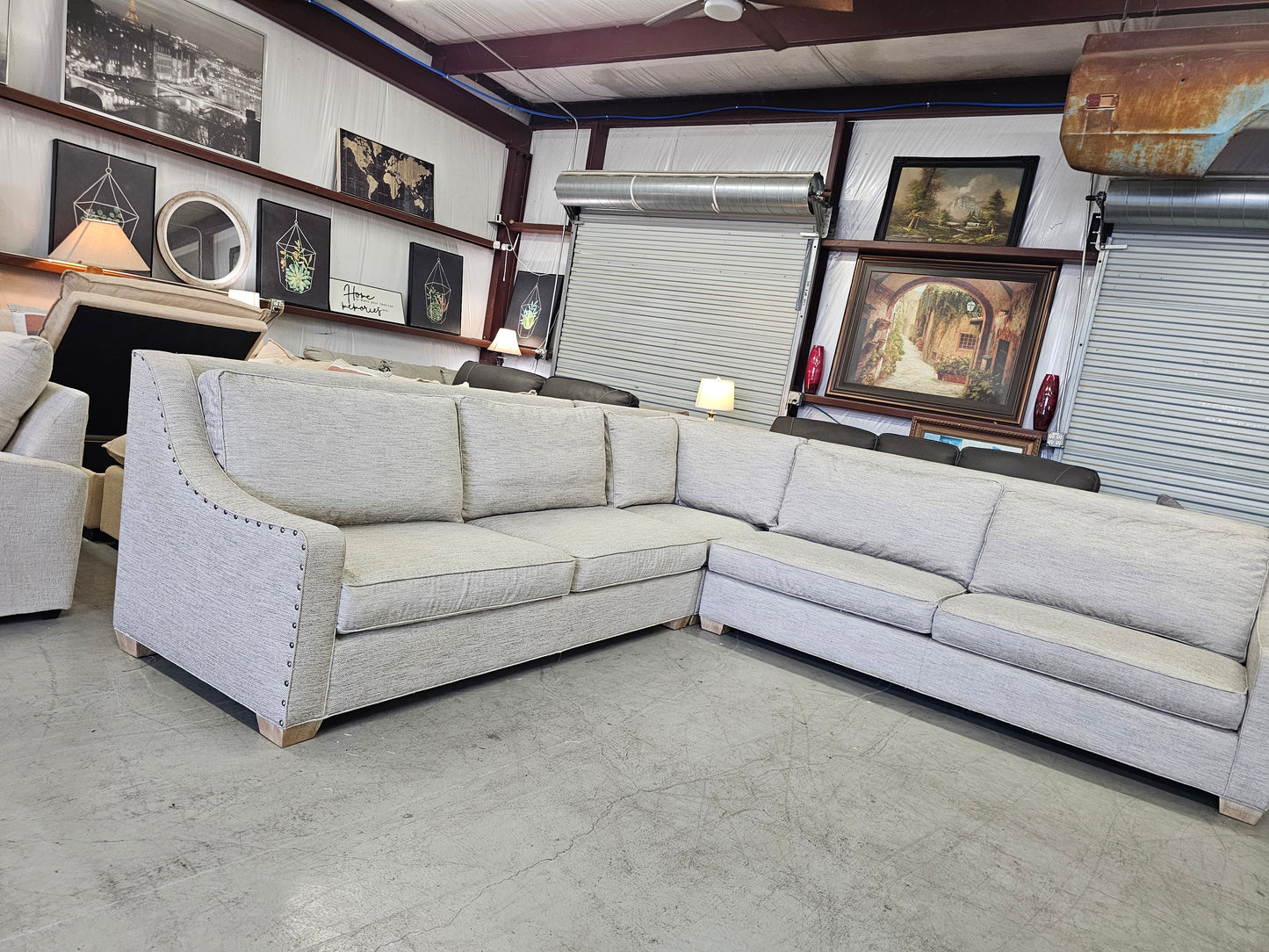 Wesley Hall Luxury Designer Sectional | $10,000+ Retail Value | Made in USA - D95
