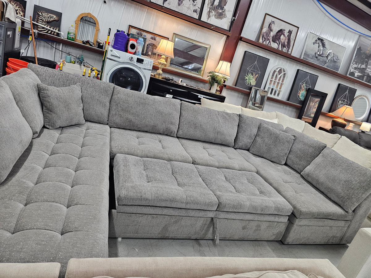 Large 3-Piece Cindy Crawford Sleeper Sectional | Rooms To Go - D101