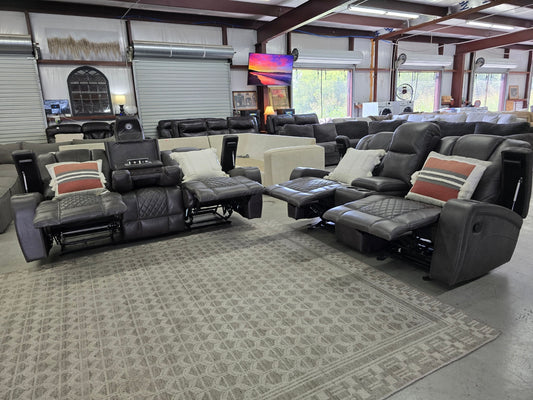 Gray Theater Style Love Seat [ONLY] For Sale with 🚛 FAST SAME DAY DELIVERY! 🚚