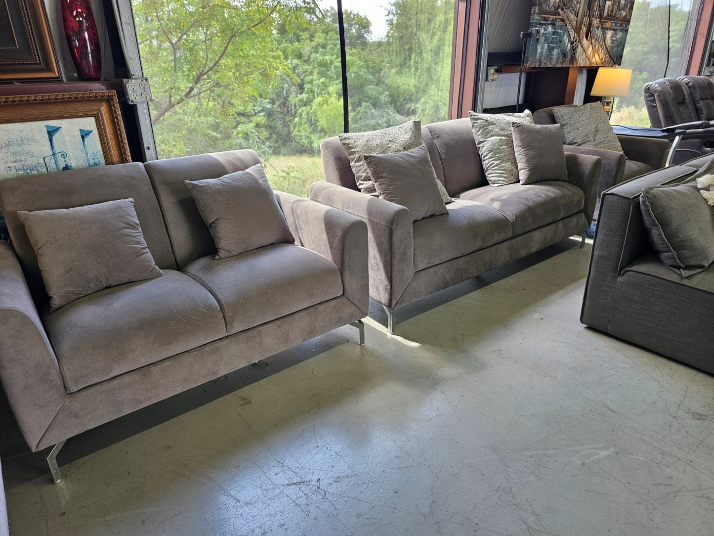 Gray Couch in 3pc set with  🚛 SAME DAY DELIVERY 🚚