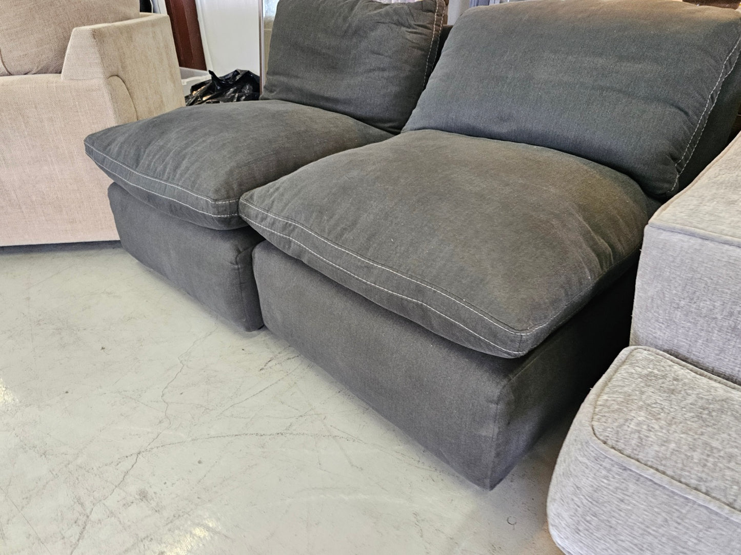 gray modular couch