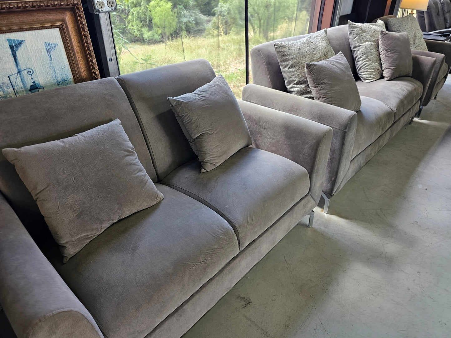Gray Couch in 3pc set with  🚛 SAME DAY DELIVERY 🚚