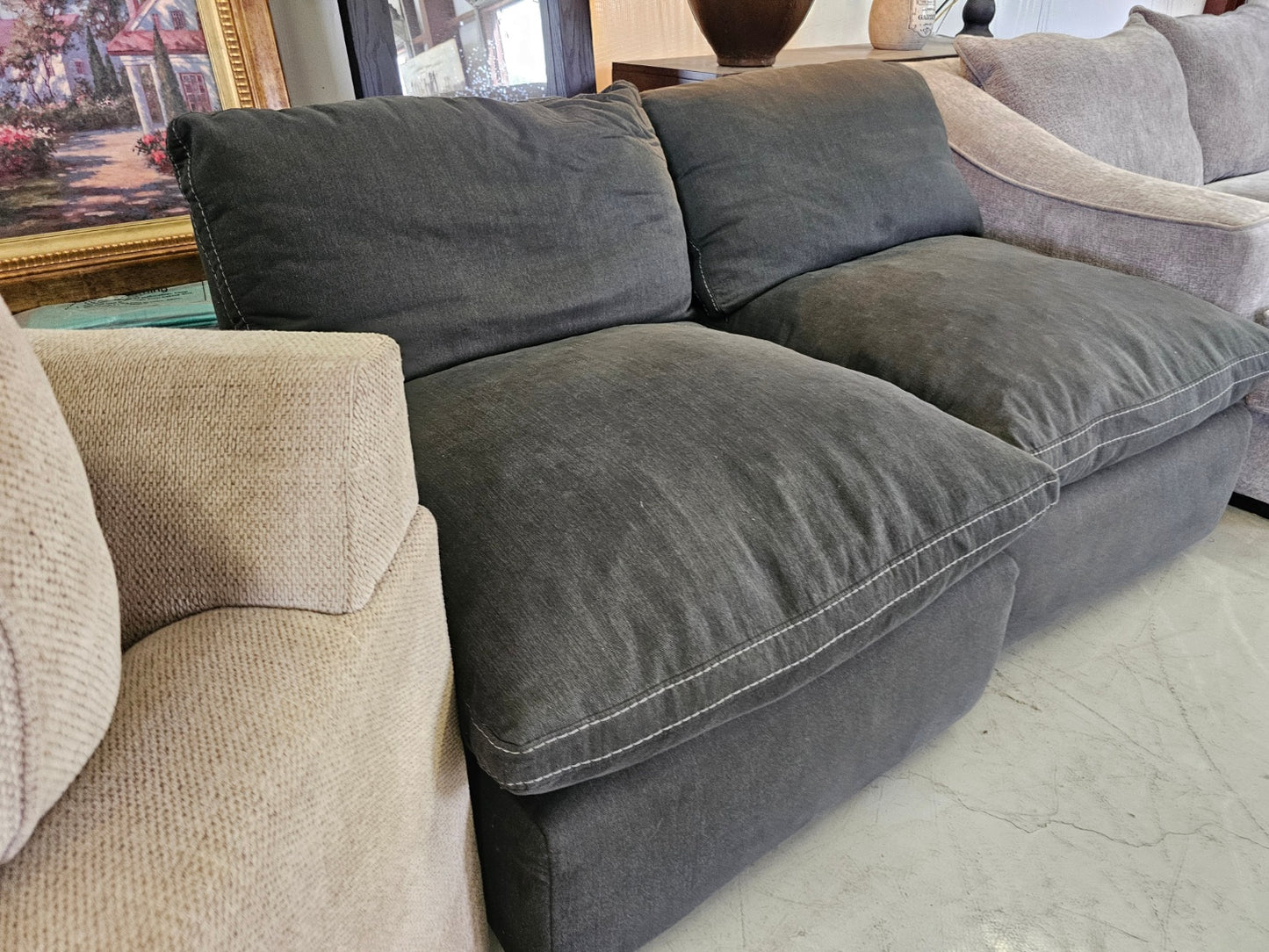 gray modular couch