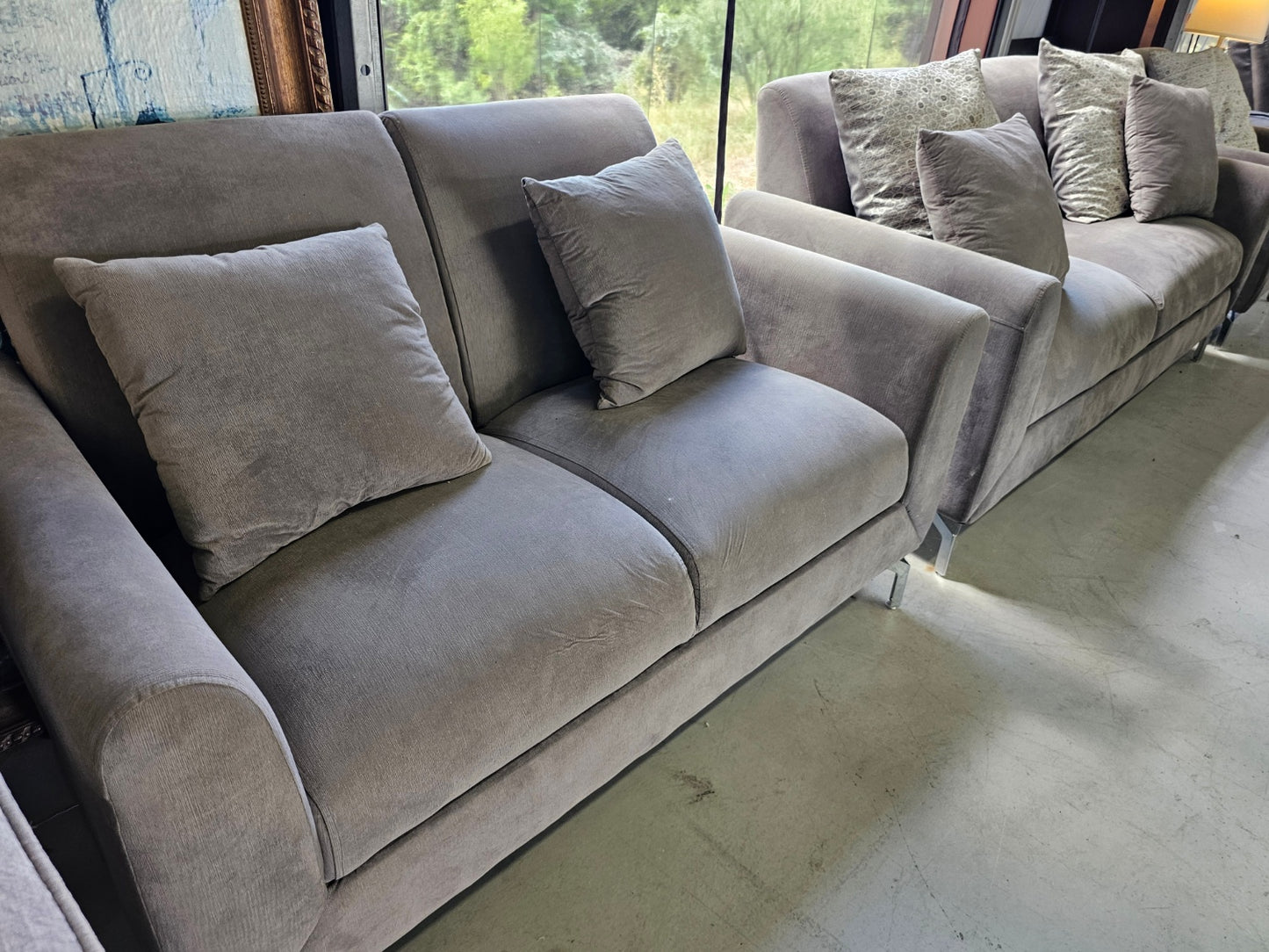 Gray Couch in 3pc set with  🚛 SAME DAY DELIVERY 🚚