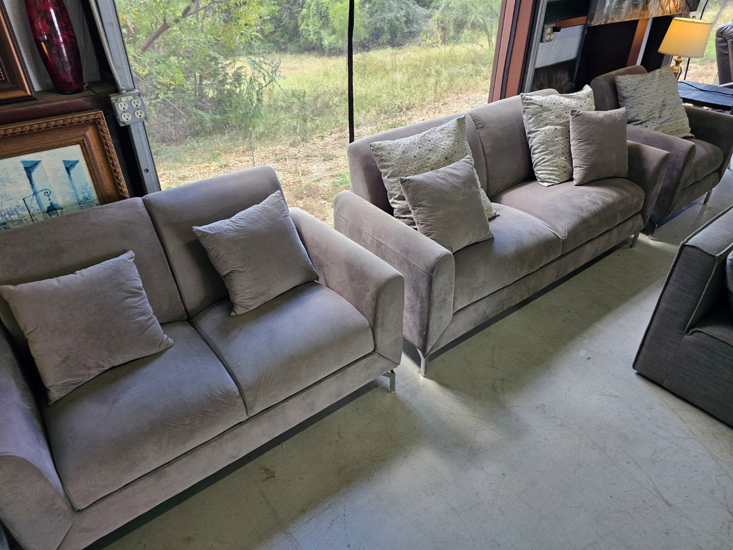 Gray Couch in 3pc set with  🚛 SAME DAY DELIVERY 🚚