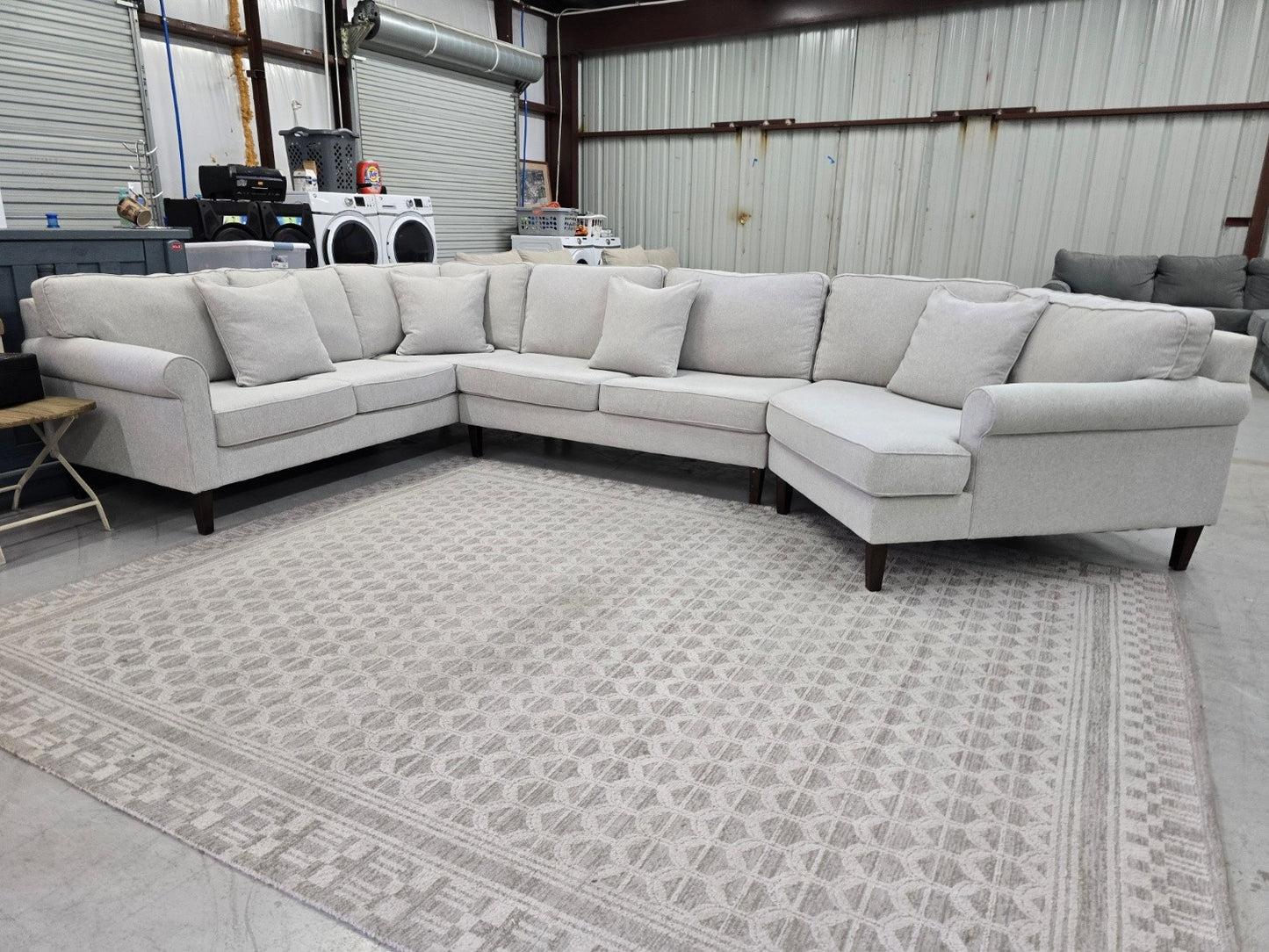 Light Gray Sectional COUCH For Sale  🚛 FAST SAME DAY DELIVERY! 🚚