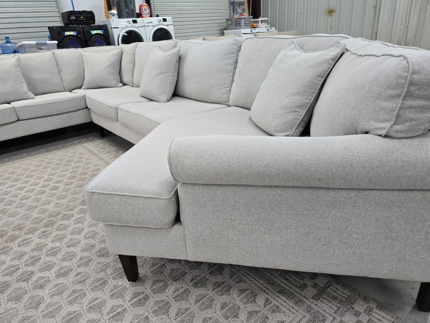 Light Gray Sectional COUCH For Sale  🚛 FAST SAME DAY DELIVERY! 🚚