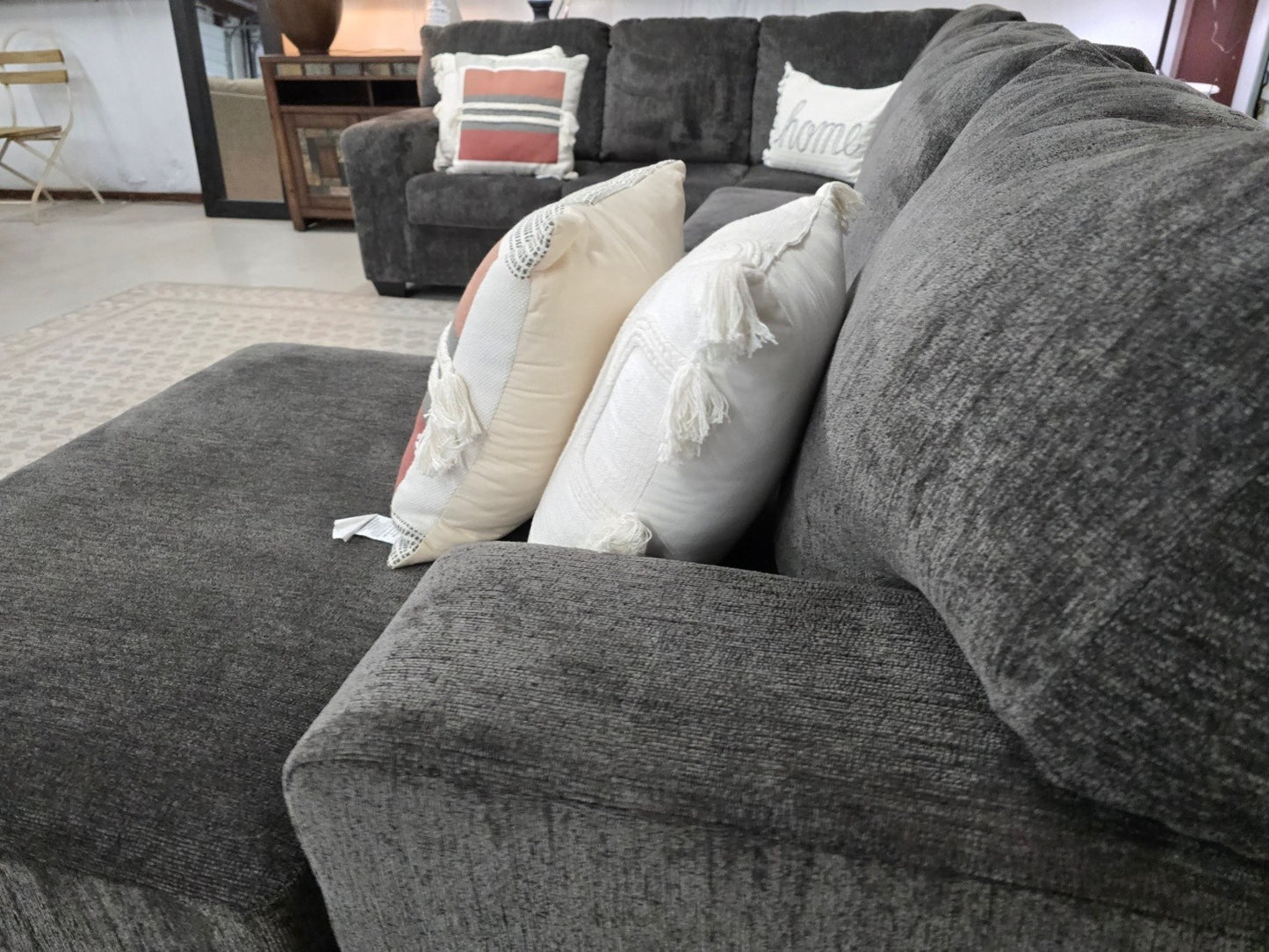 Dark Gray U-Shaped Sectional Couch with 🚛 FAST SAME DAY DELIVERY! 🚚