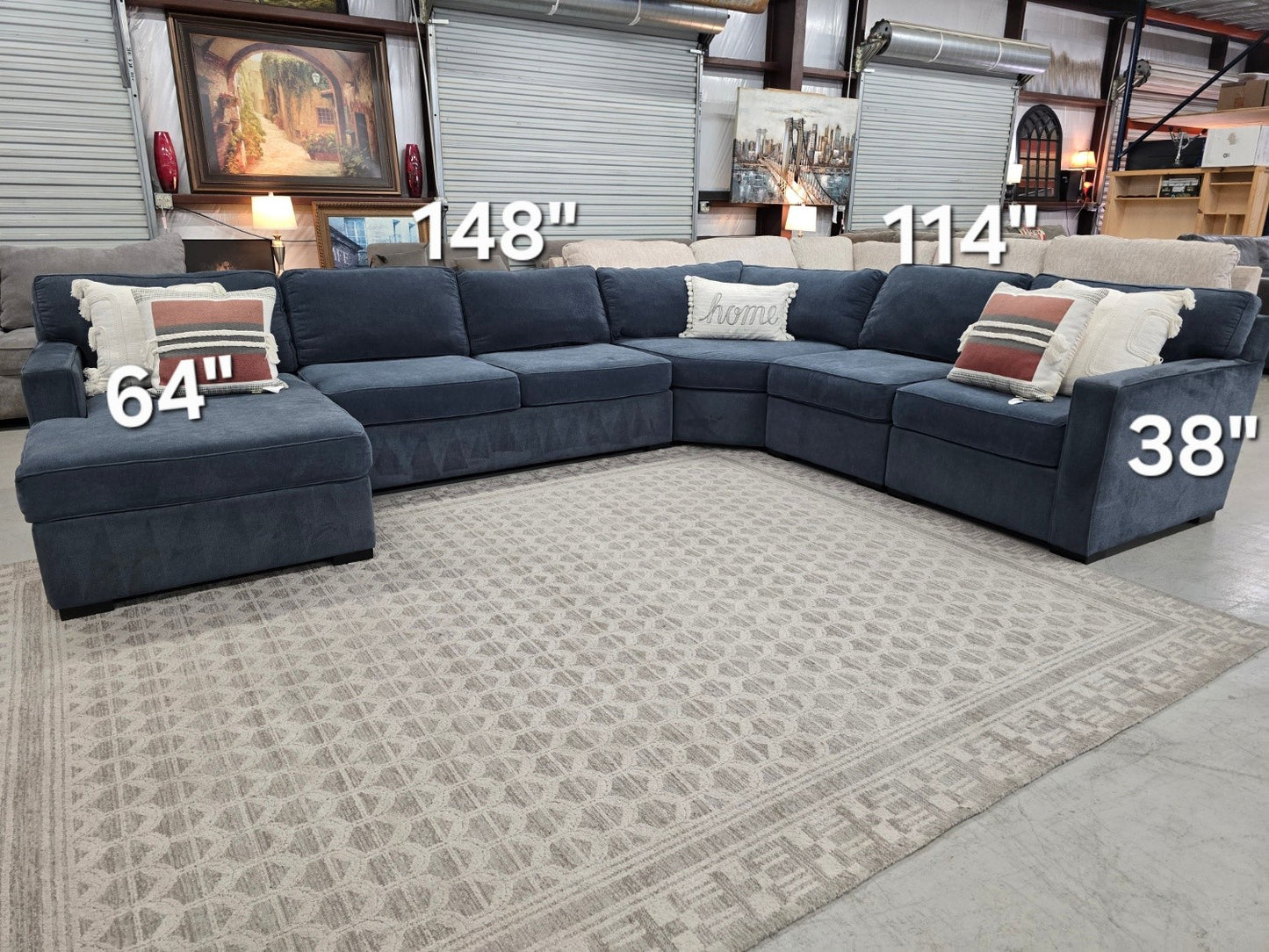 Oversized Comfy Sectional Couch On Sale with 🚛 FAST SAME DAY DELIVERY! 🚚