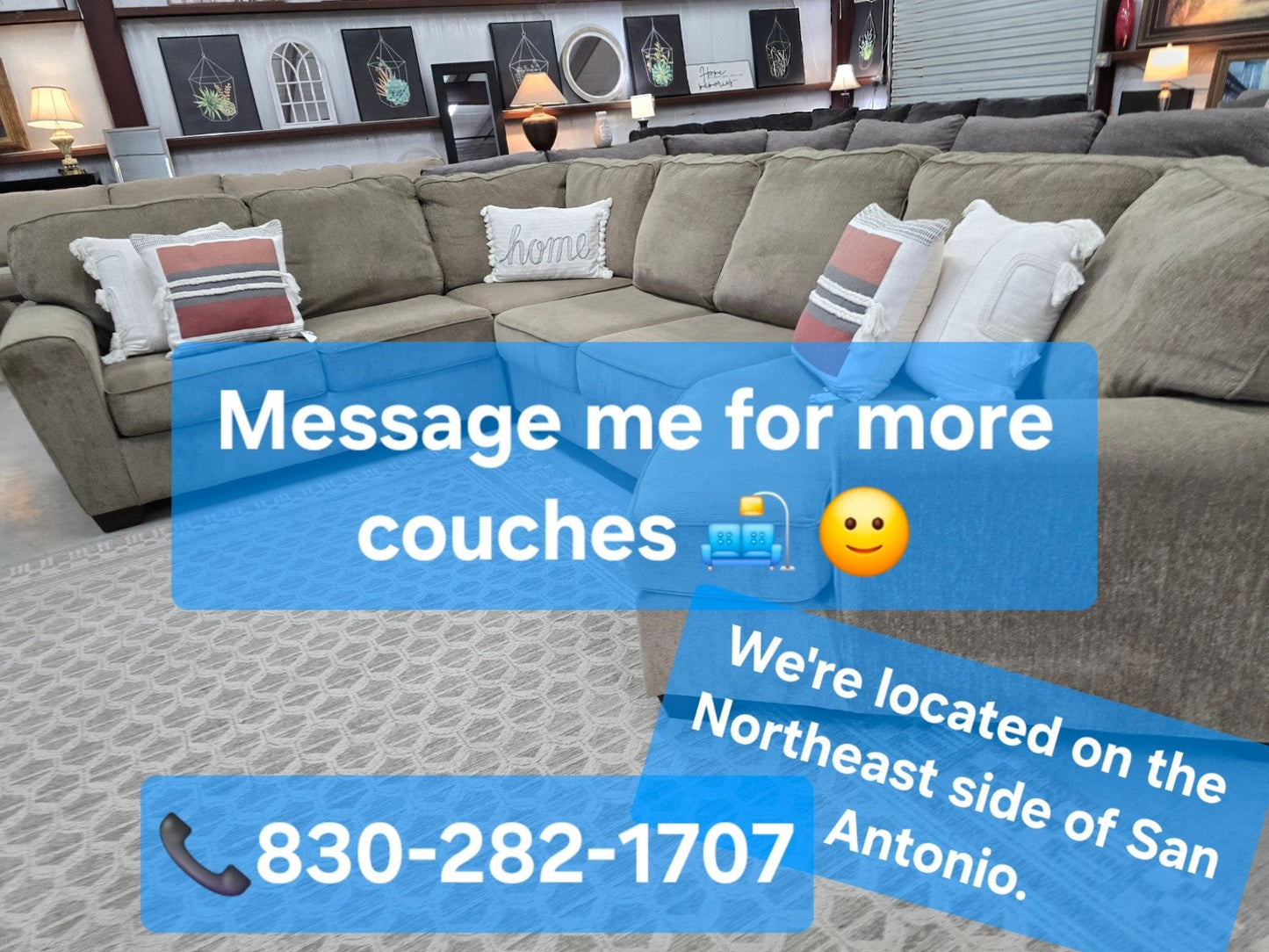 Light Brown Sectional Couch in great condition 🚛 FAST SAME DAY DELIVERY! 🚚