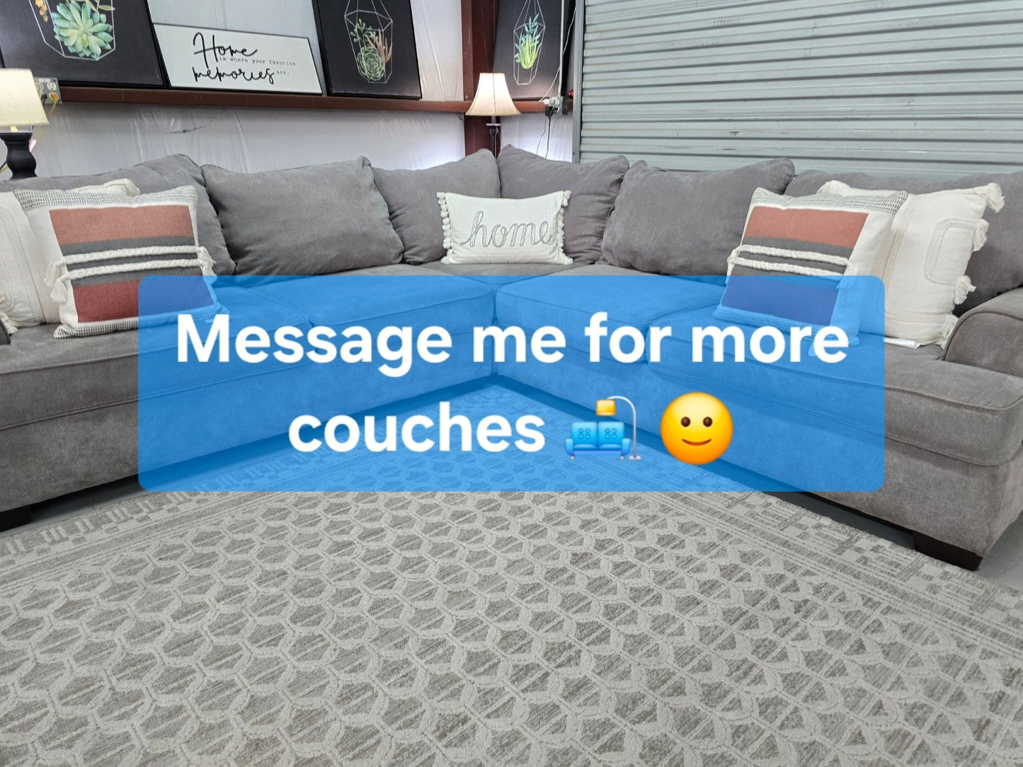 Gray Sectional Couch 🚛 SAME DAY DELIVERY! 🚚