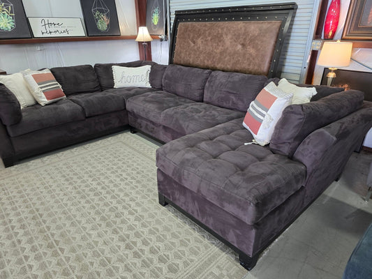 Gray U-shaped Cindy Crawford Sectional Couch (Get Early BLACK FRIDAY DEALS) 🚛 FAST SAME DAY DELIVERY! 🚚