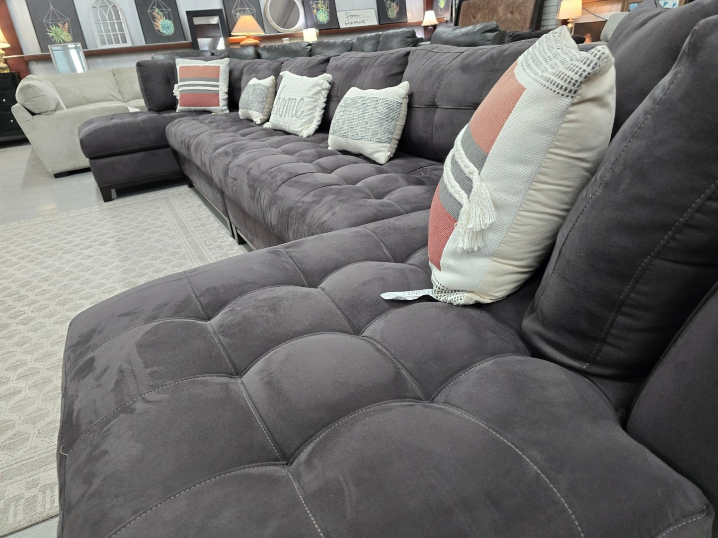 Oversized 4pc Gray Cindy Crawford Sectional with double chase 🚛 FAST SAME DAY DELIVERY! 🚚