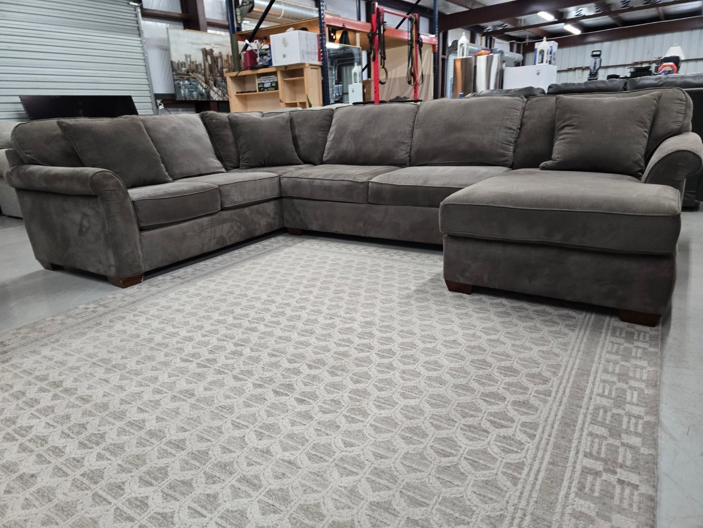 Beautiful Havertys Custom-Made U-Shaped Sectional – Like New – Huge & Super Comfortable!
