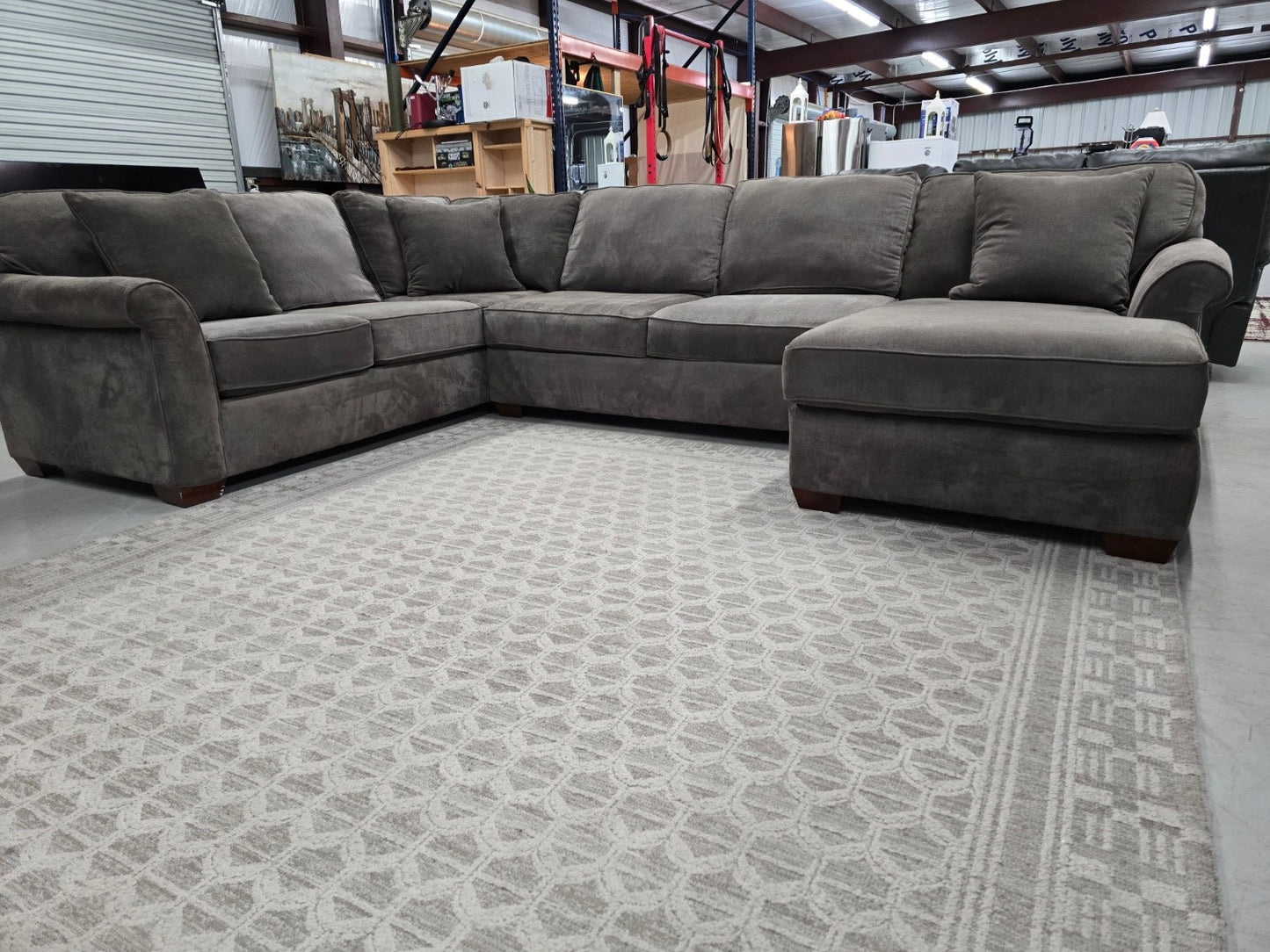 Beautiful Havertys Custom-Made U-Shaped Sectional – Like New – Huge & Super Comfortable!