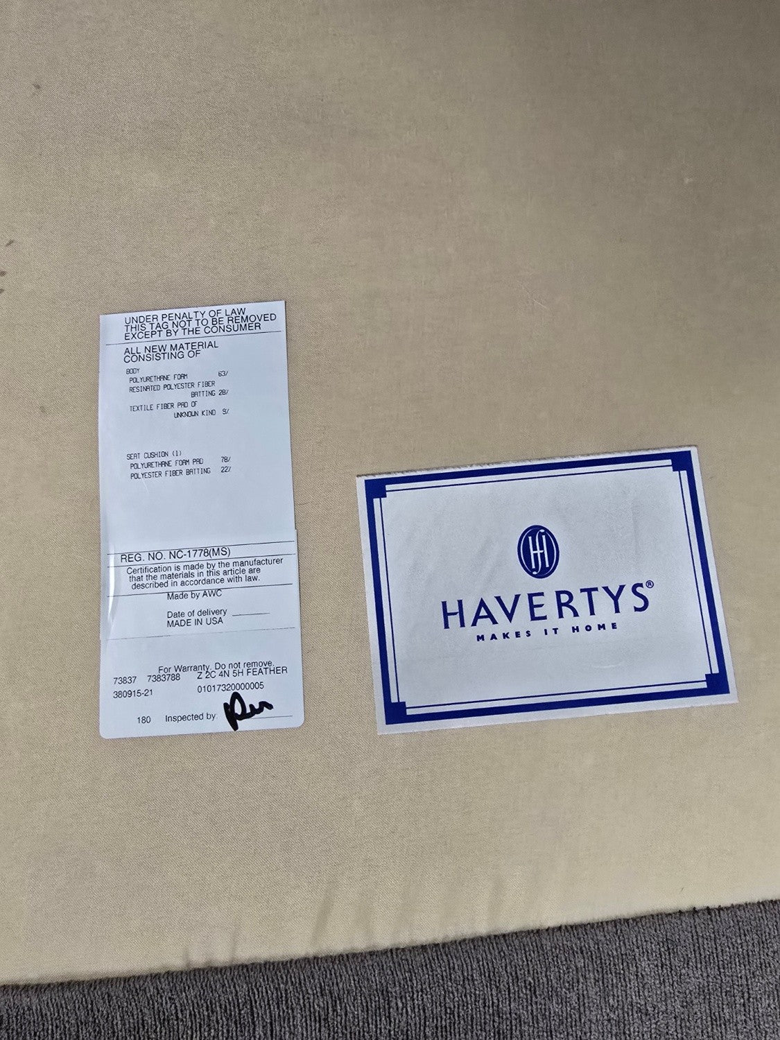 Beautiful Havertys Custom-Made U-Shaped Sectional – Like New – Huge & Super Comfortable!